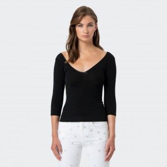 Fracomina Tight Fit Top with Lurex