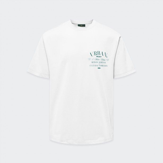 Urban Project Oversized T-shirt with Artistic Details
