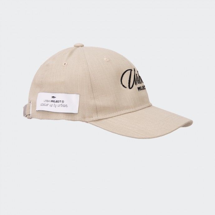【 PROJECT】22FW★ PROJECT Embroidery Campcap Urban Project Cap with Embroidered Logo in Beige | Buy