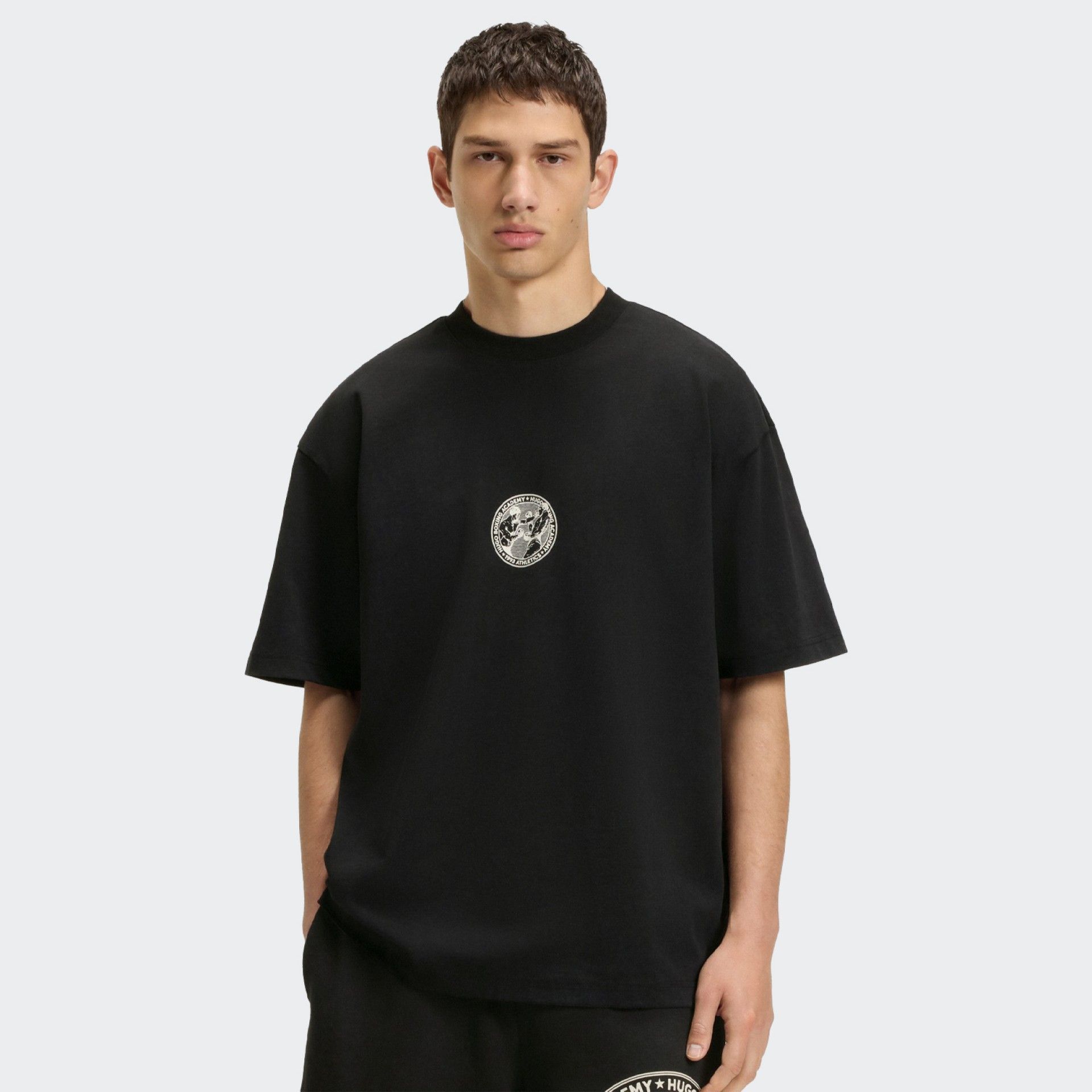 T-shirt de malha de algodão Hugo