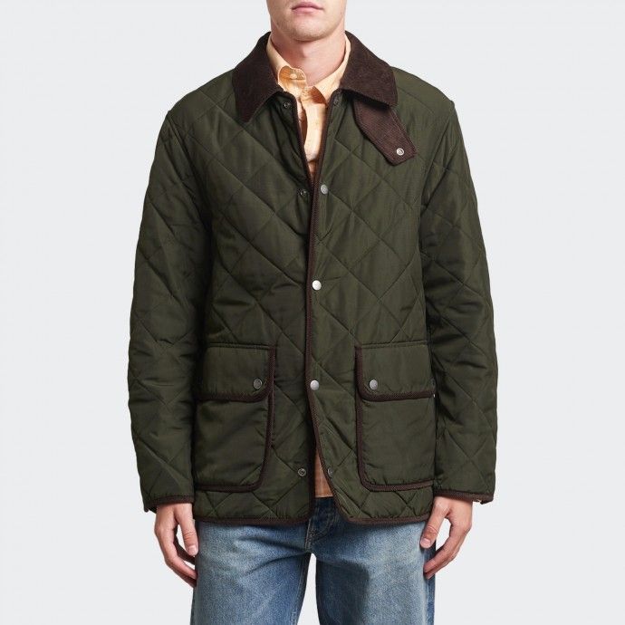 Green Lagoon Gant quilted fleece jacket