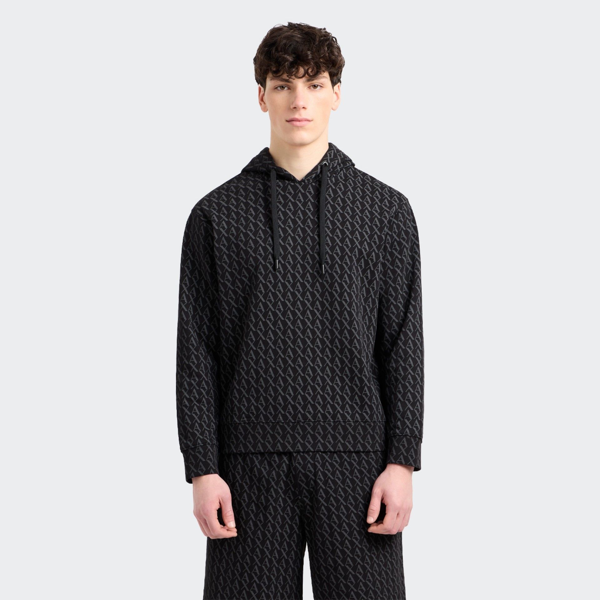 Sweat-shirt à logo intégral Armani Exchange