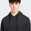Hoodie com Logtipo All Over Armani Exchange