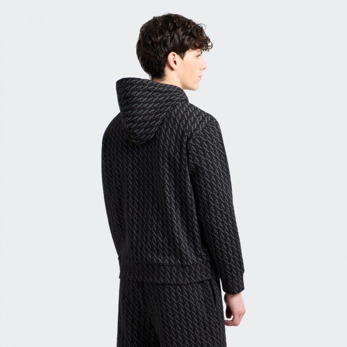 Armani Exchange All Over Logo Hoodie