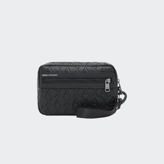 Trousse de toilette avec logo Armani Exchange en relief