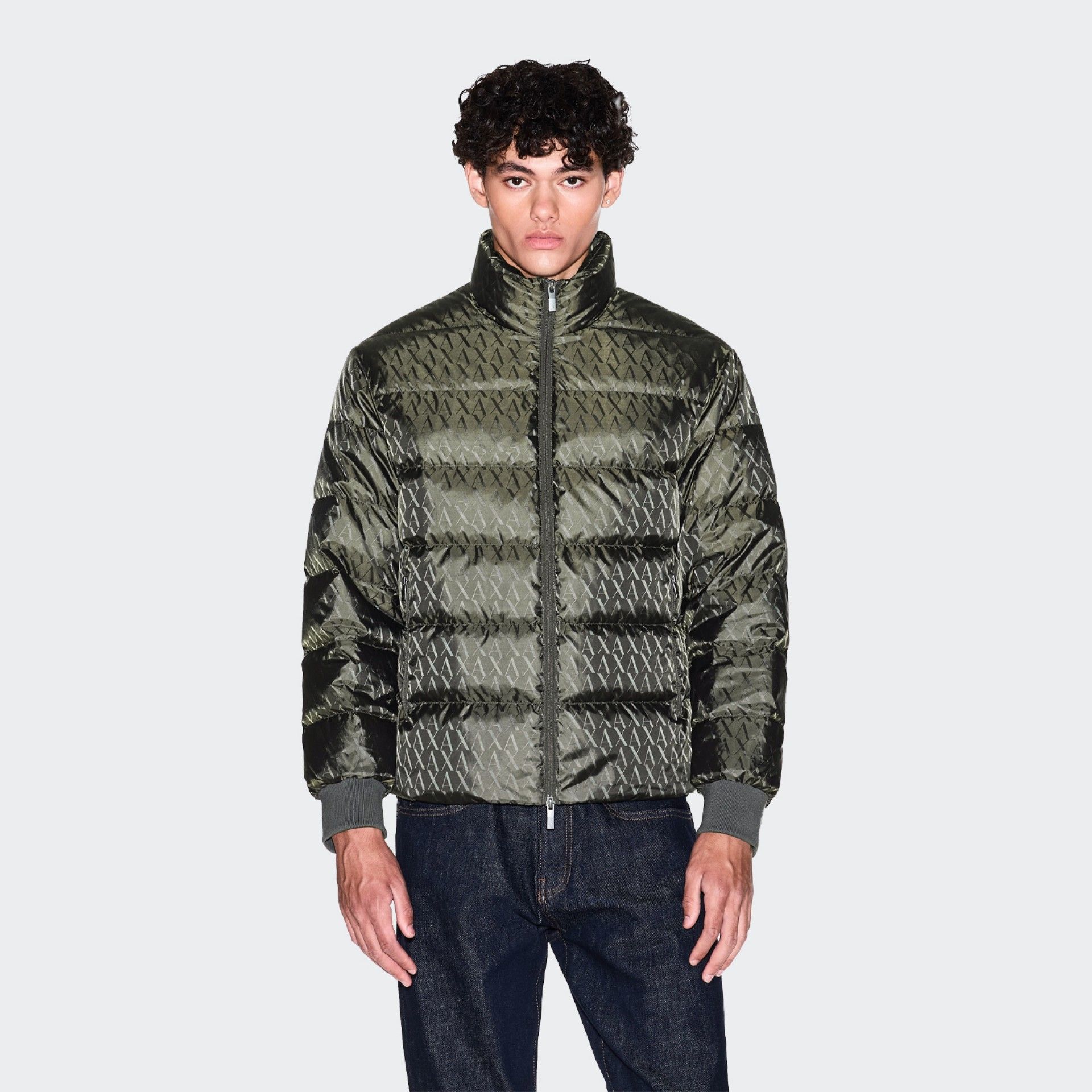 Veste en tissu avec logo Armani Exchange