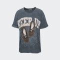 T-shirt com estampa e strass BSB