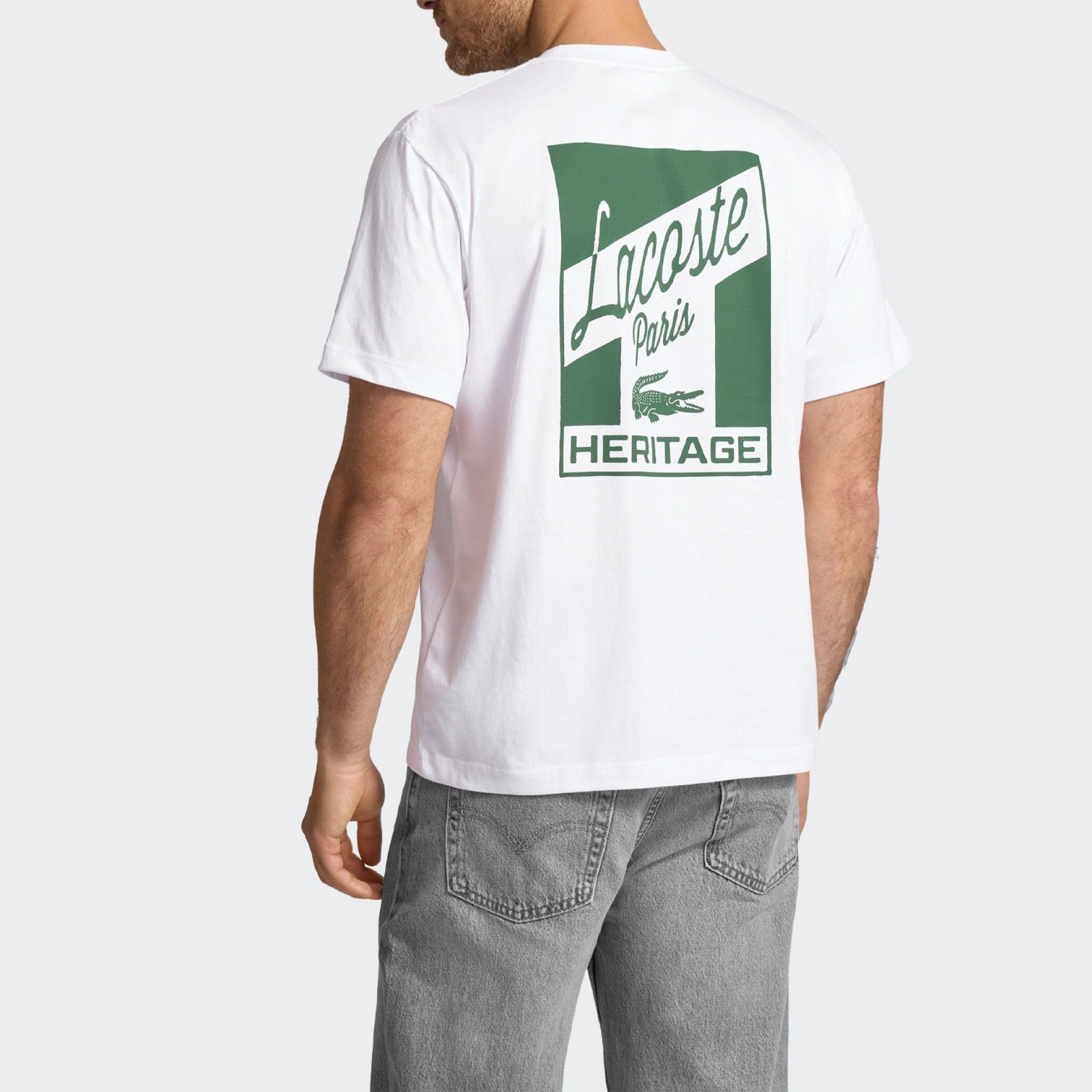 Regular Fit T-Shirt with Lacoste Lettering