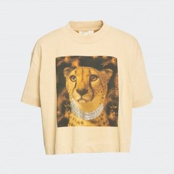 T-shirt Oversize Estampada e Strass BSB