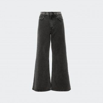 Calas de Ganga wide leg com Tachas BSB