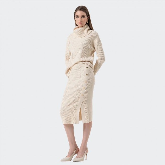 Fracomina Knitted midi Skirt