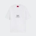 T-shirt com logtipos colegiais Hugo