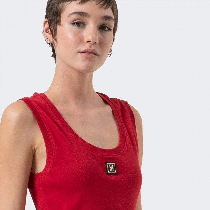 Fracomina Logo Tank Top