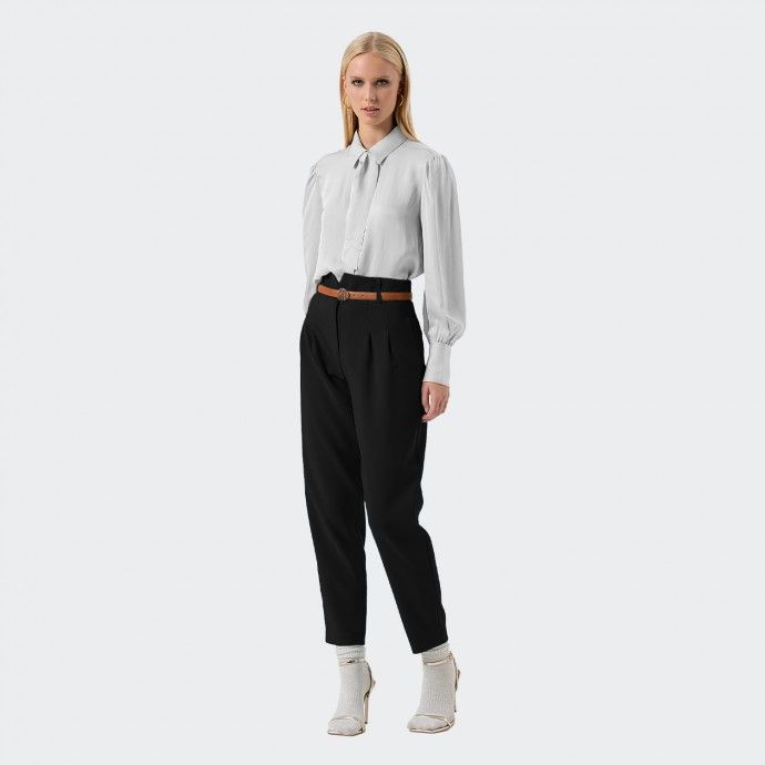 Pantalones zanahoria en tejido elstico Fracomina