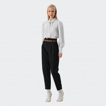 Pantalon carotte en tissu stretch Fracomina
