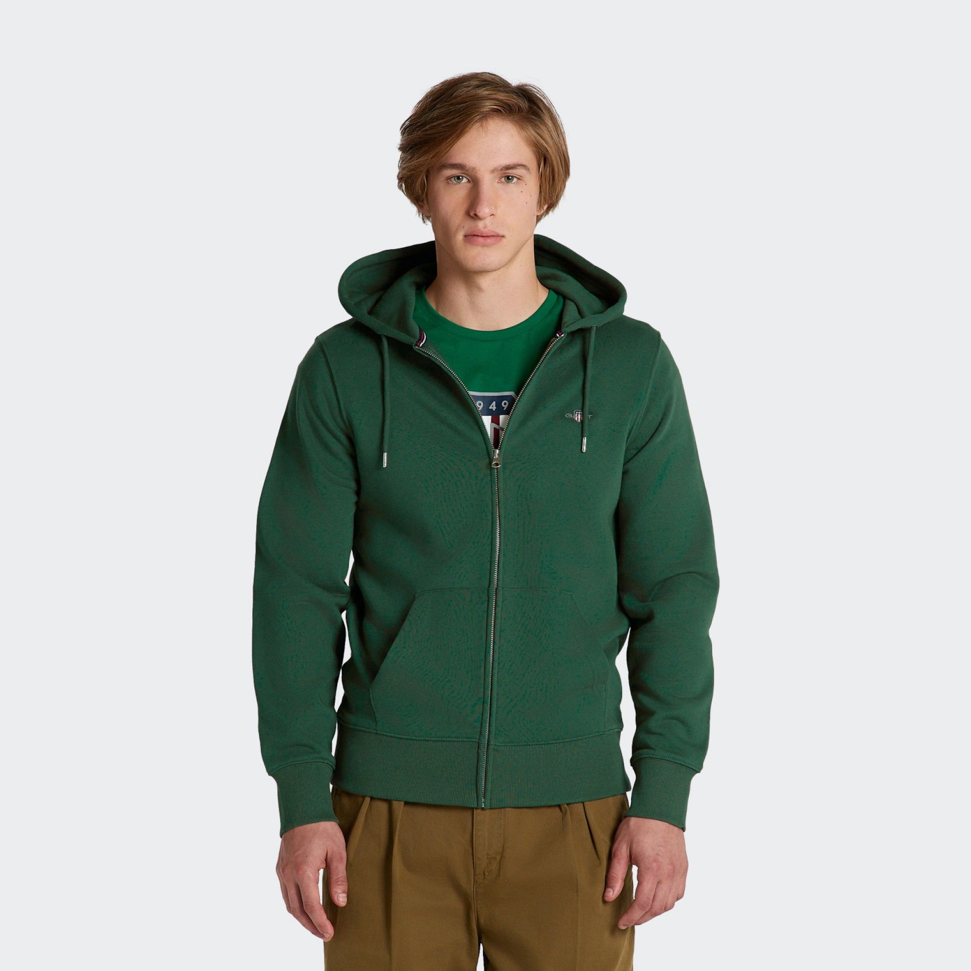 Chaqueta con capucha y cremallera de Gant