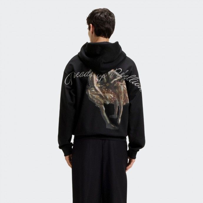 Oversize Hoodie with Hugo x Apoh print