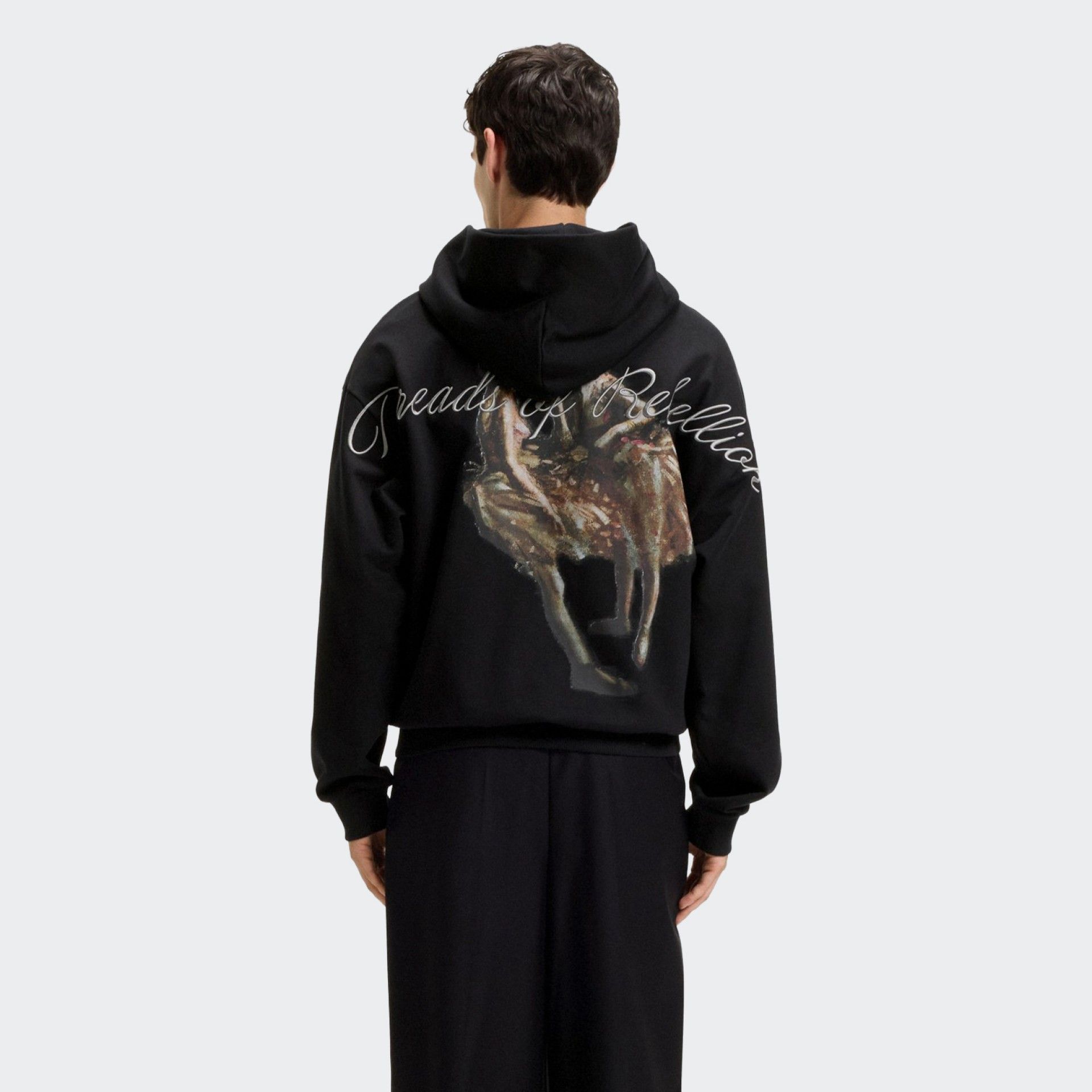 Oversize Hoodie with Hugo x Apoh print
