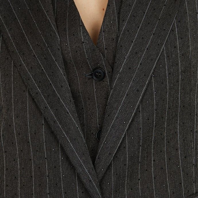 Blazer de rayas con tachuelas Relish Mandra_S
