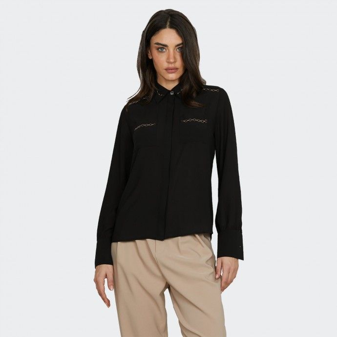 Relish Veraderos camisa con detalle de ojales