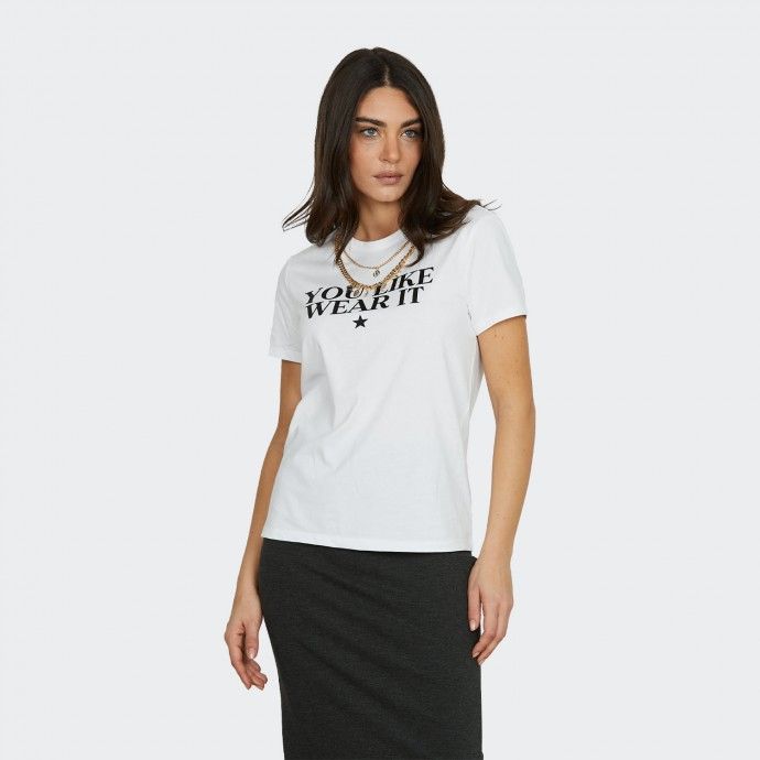 T-shirt with chain and Relish OLIM logo
