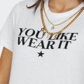 T-shirt with chain and Relish OLIM logo