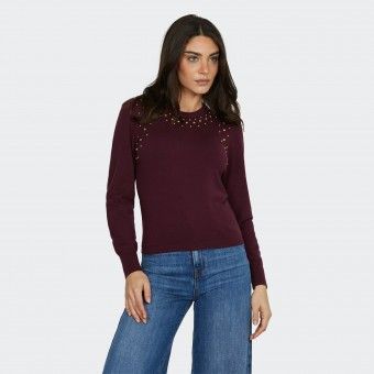 Camisola com aplicao de tachas Relish ELIAS