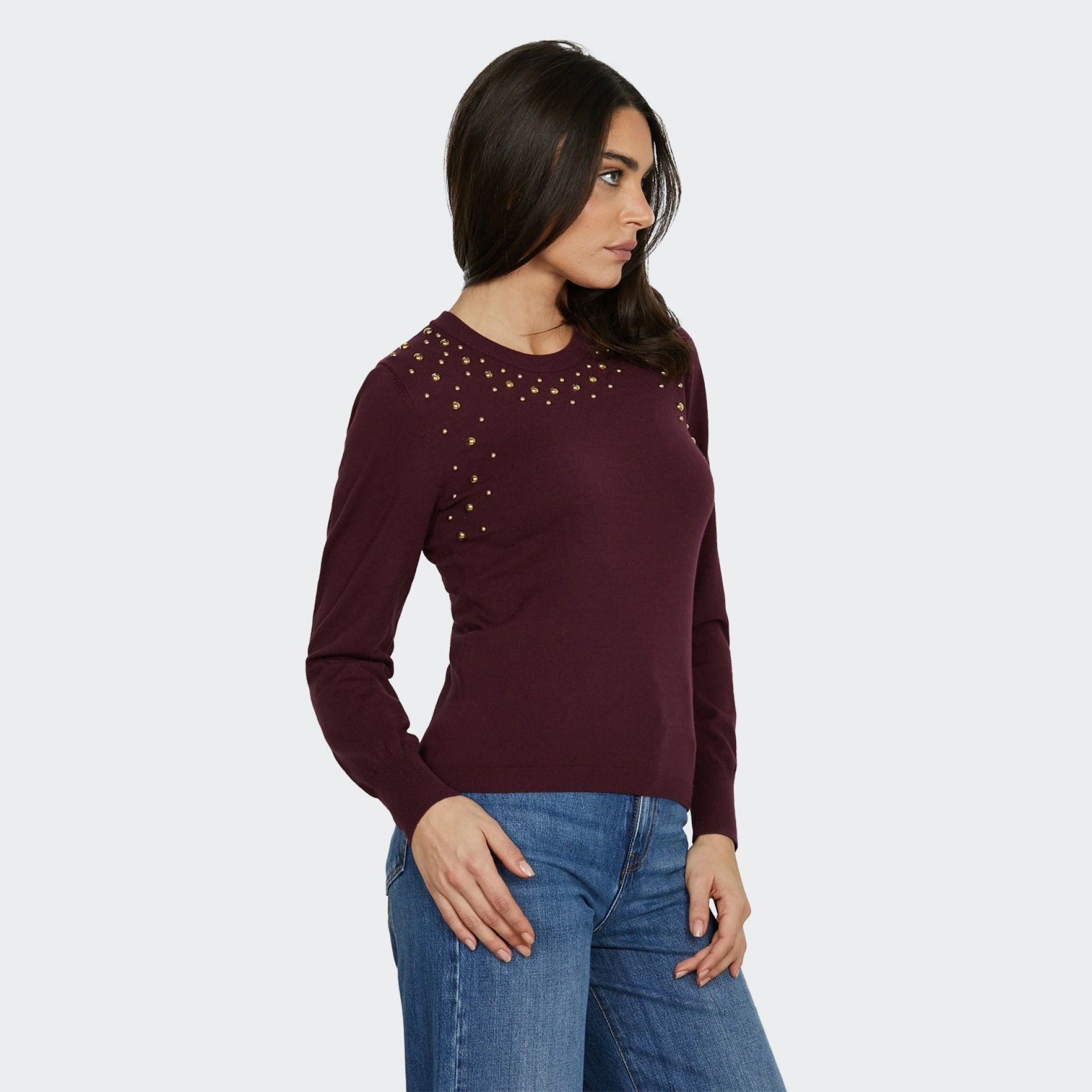 Camisola com aplicação de tachas Relish ELIAS