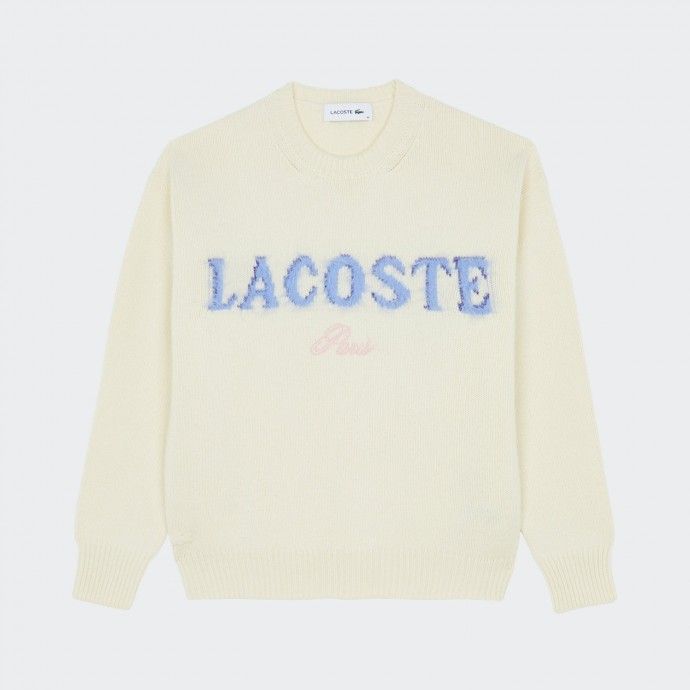 Jersey de punto con letras Lacoste
