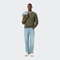 Lacoste carded wool woven knit sweater