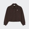 Lacoste Oversized Polo Collar Sweatshirt