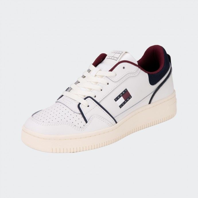 Tommy Jeans Fine Cleat Retro Basket Leather Sneakers
