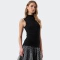 Top de malla con diamantes de imitacin Fracomina