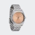 Reloj Nixon Time Teller plateado/coral