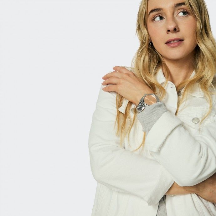 Montre Nixon Time Teller Argent/Corail