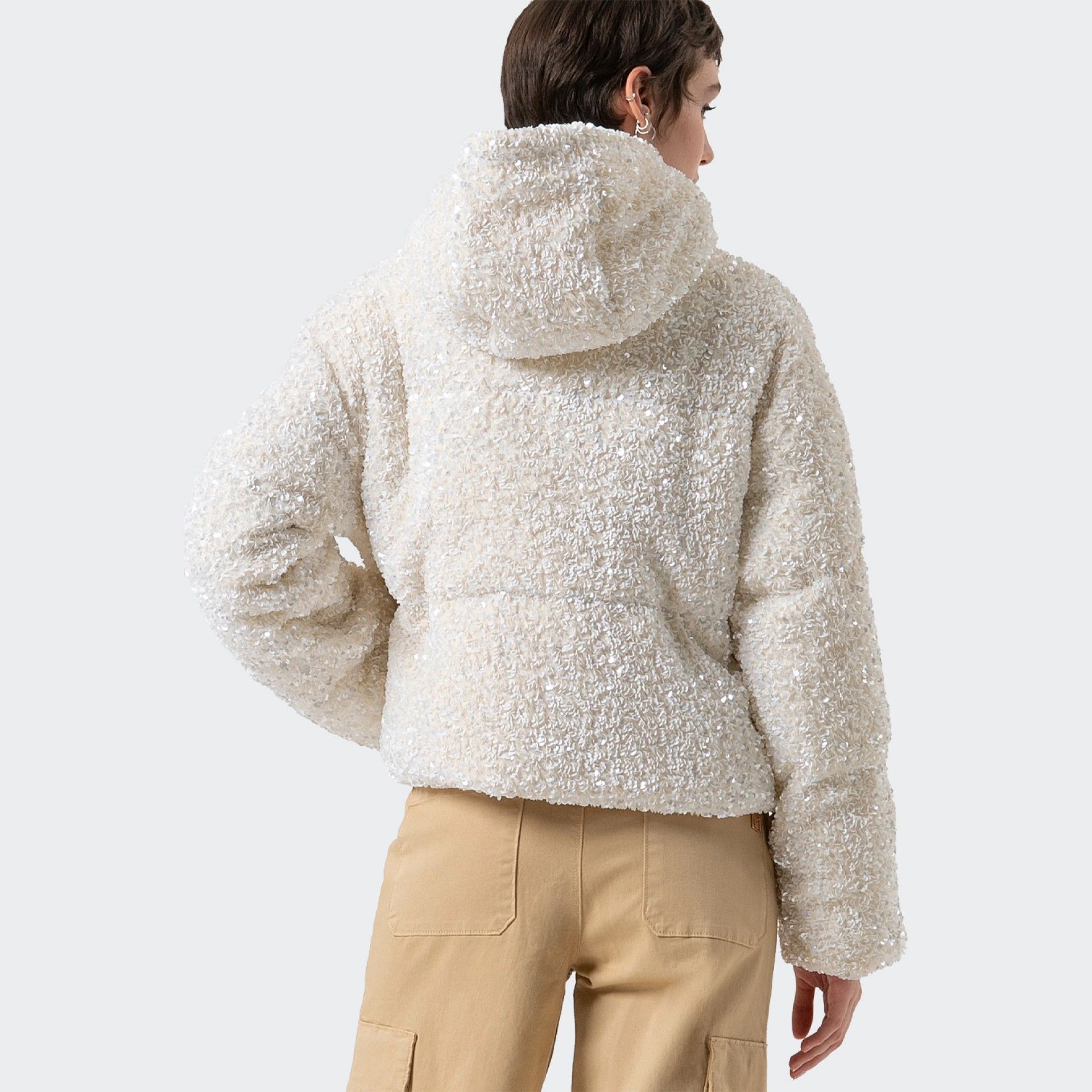 Chaqueta acolchada en tejido Fracomina