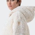Veste matelasse en tissu Fracomina