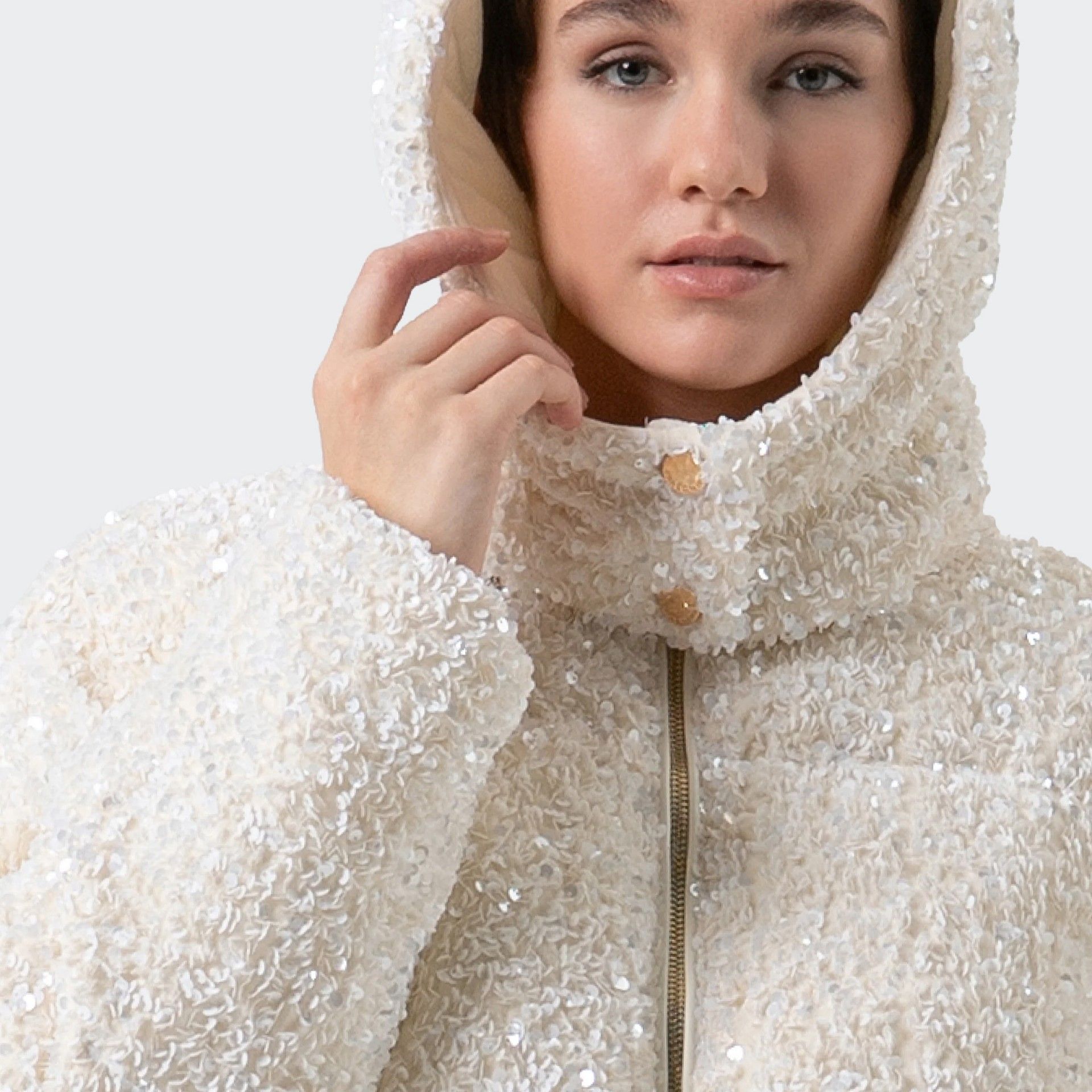 Chaqueta acolchada en tejido Fracomina