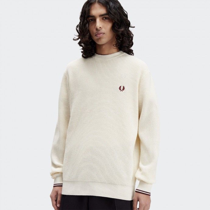 Fred Perry waffle sweater