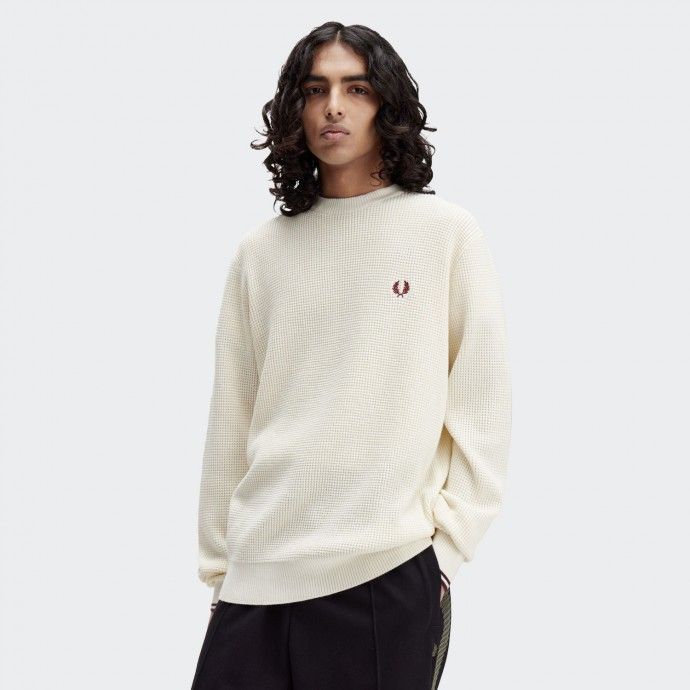 Fred Perry waffle sweater