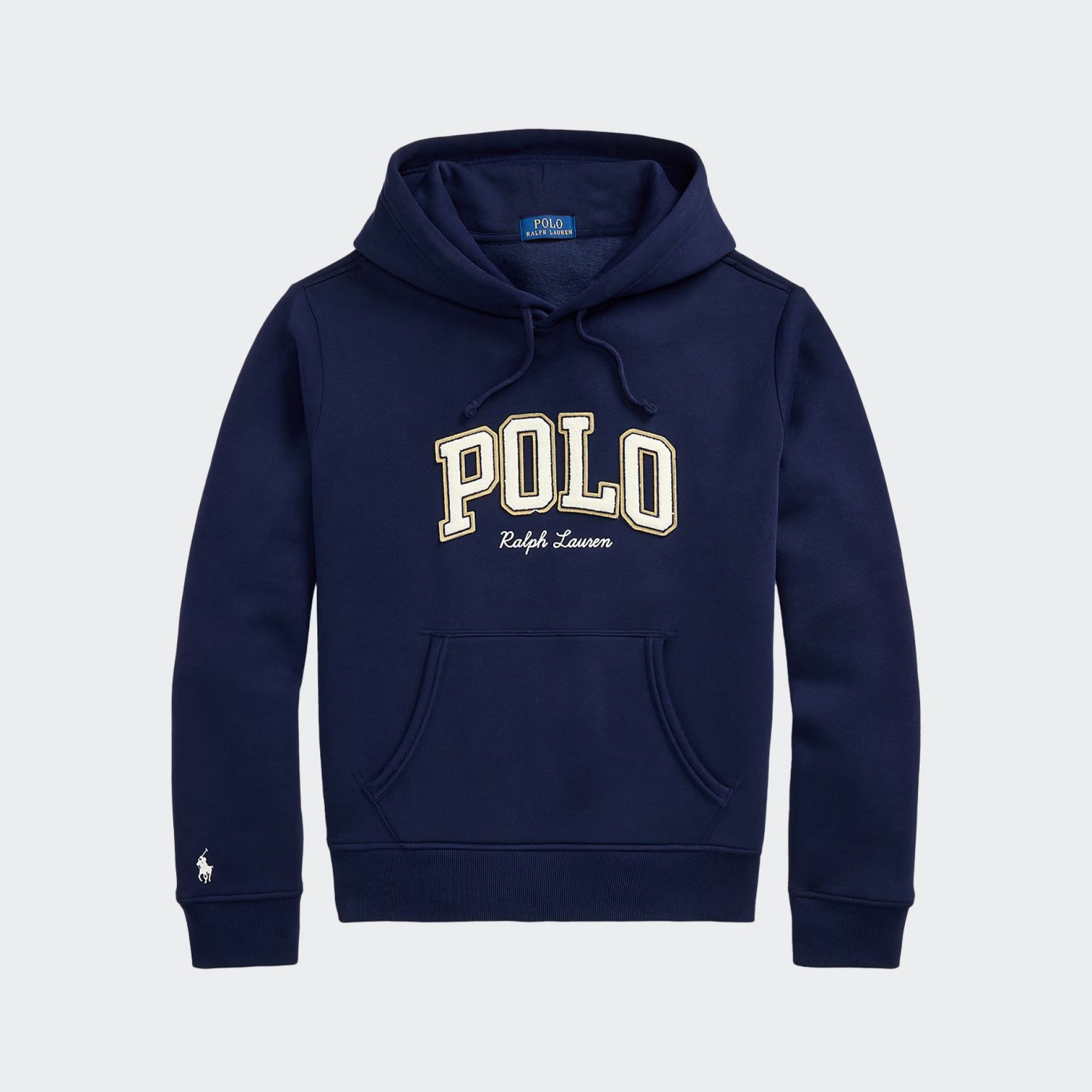 Hoodie em malha polar com logo Ralph Lauren