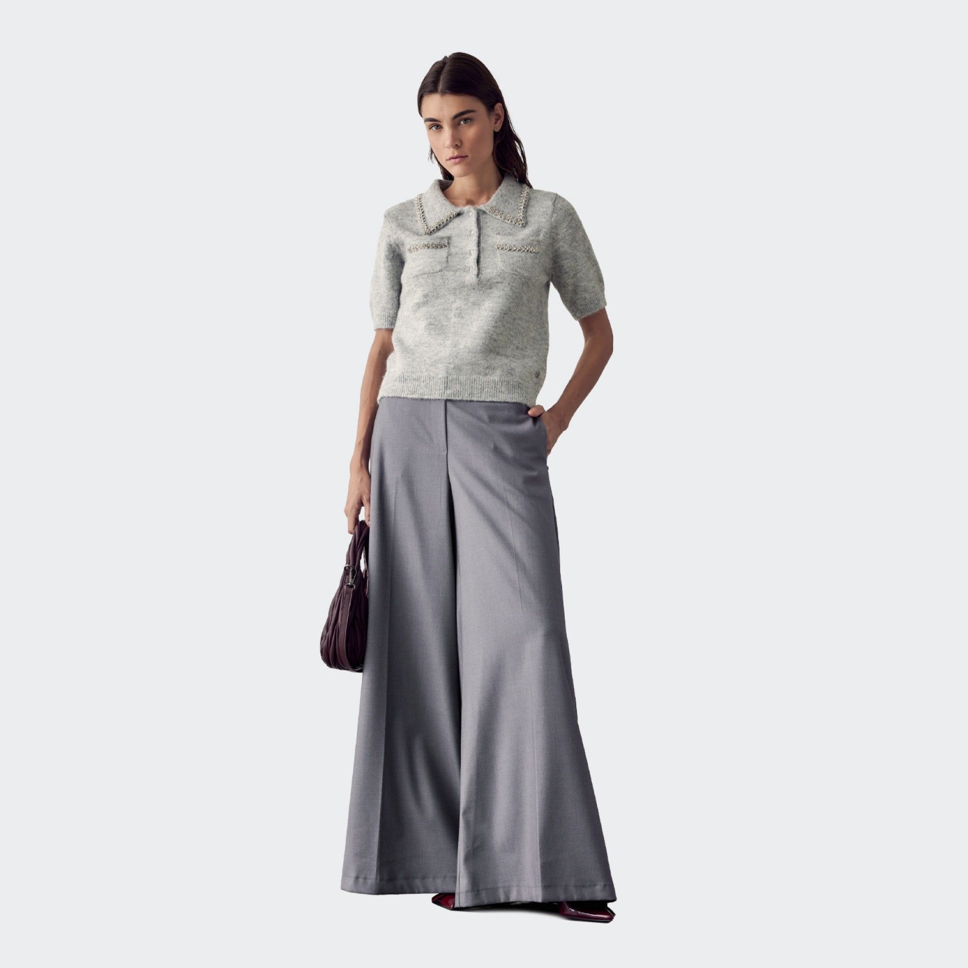 Pantalones acampanados de corte ancho BSB