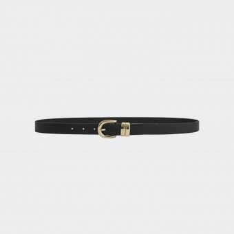 Gant gold oval buckle belt