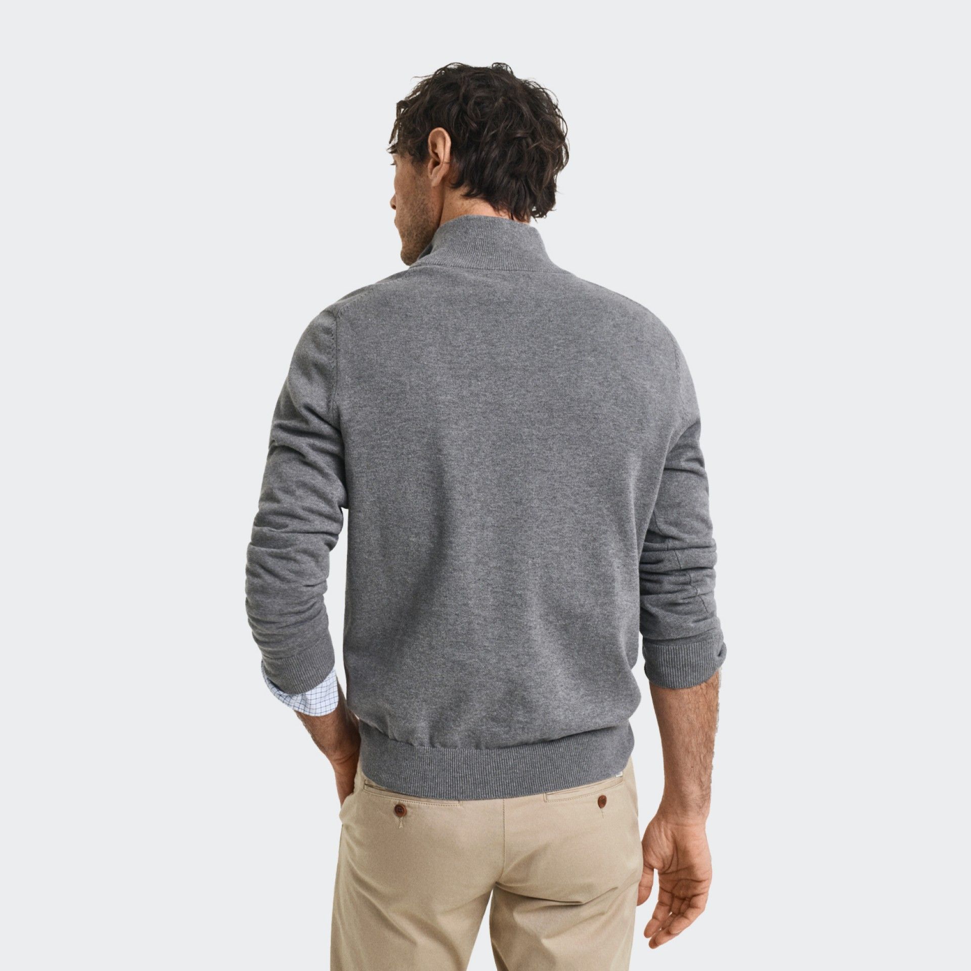 Pull en maille demi-zippé Gant