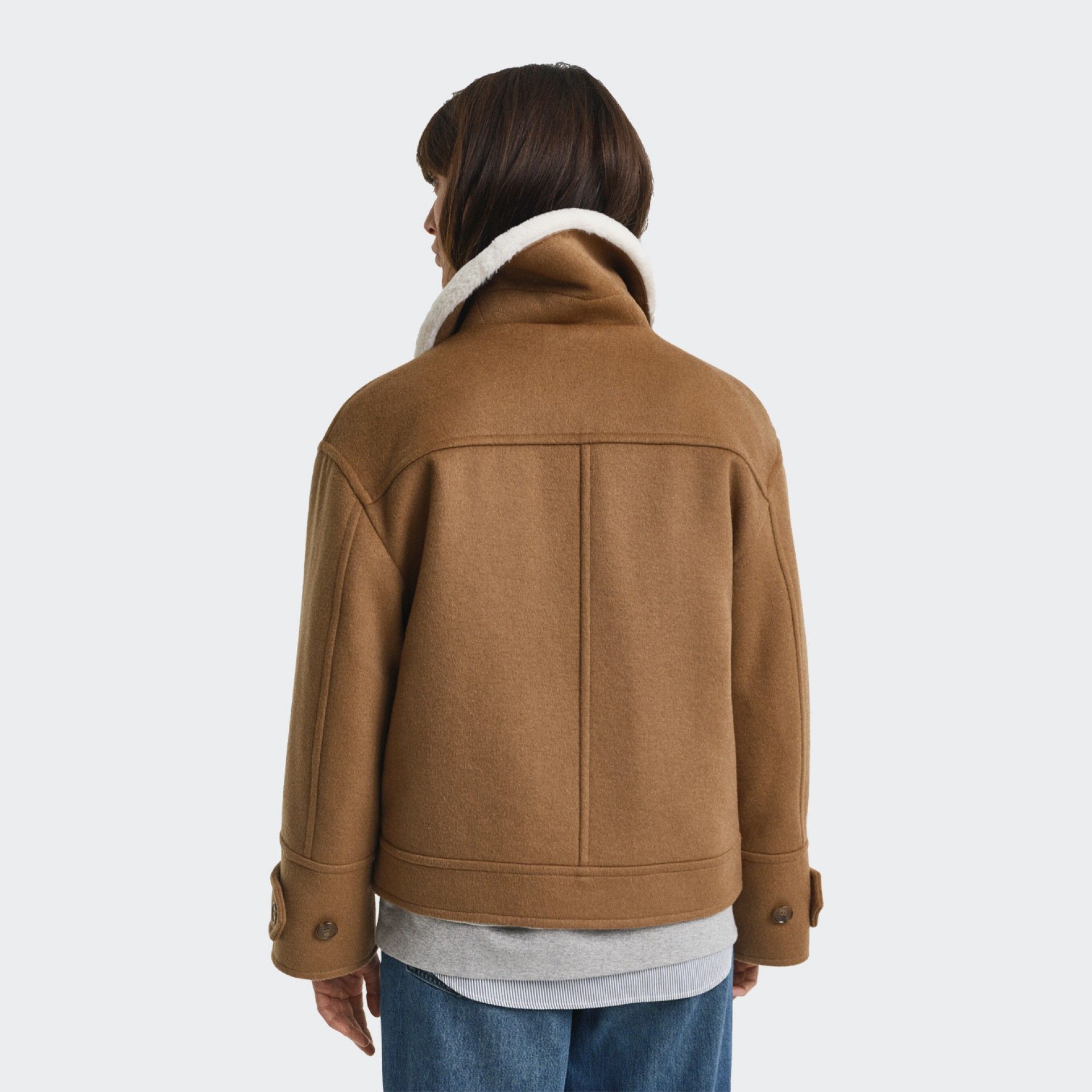 Chaqueta de aviador de mezcla de lana Gant