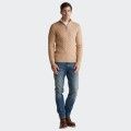 Pull en maille de coton  demi-fermeture clair Gant