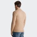 Pull en maille de coton  demi-fermeture clair Gant