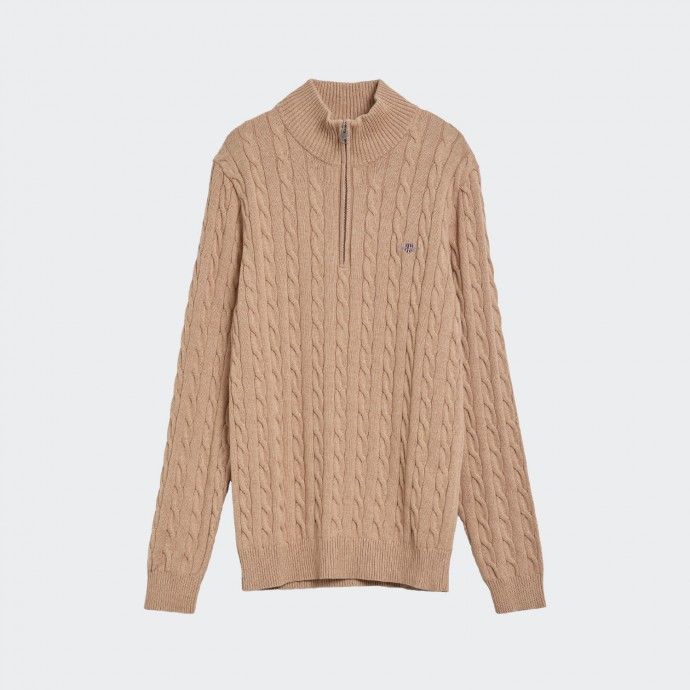 Gant Half-Zip Cotton Knit Sweater