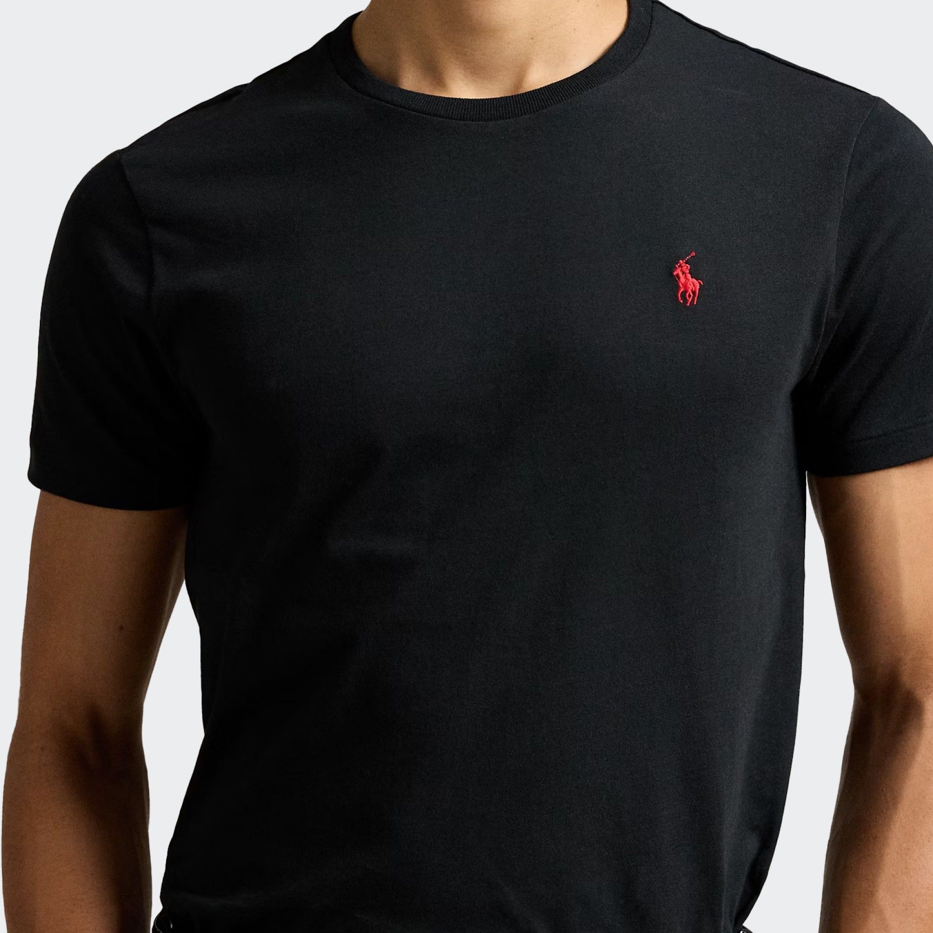 T-shirt Custom Slim Fit en Jersey de Coton Polo Ralph Lauren