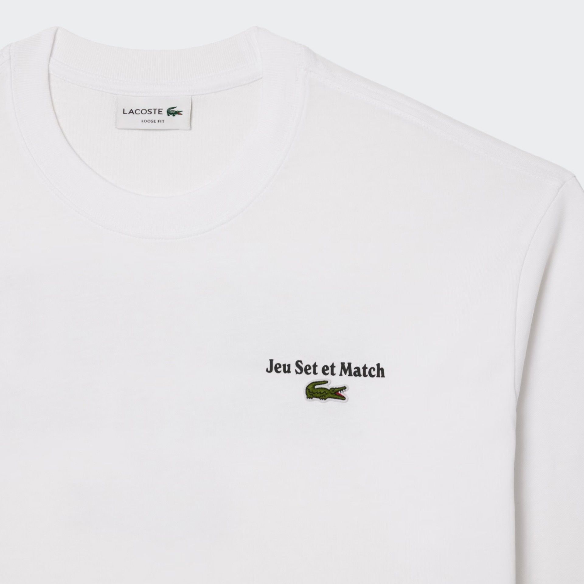 T-shirt ample avec imprimé Lacoste au dos